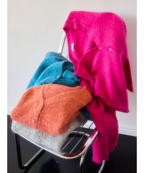 EVRIS(エヴリス)の「【WEB限定】メランジカラーカーディガン(カーディガン/ボレロ・レディース・ピンク/グレー/オレンジ/ブルー・FREE)」の16枚目の写真