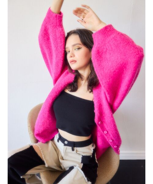 EVRIS(エヴリス)の「【WEB限定】メランジカラーカーディガン(カーディガン/ボレロ・レディース・ピンク/グレー/オレンジ/ブルー・FREE)」の17枚目の写真