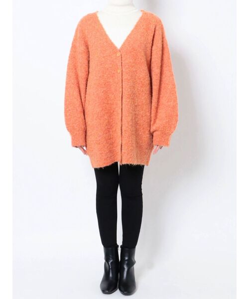 EVRIS(エヴリス)の「【WEB限定】メランジカラーカーディガン(カーディガン/ボレロ・レディース・ピンク/グレー/オレンジ/ブルー・FREE)」の7枚目の写真
