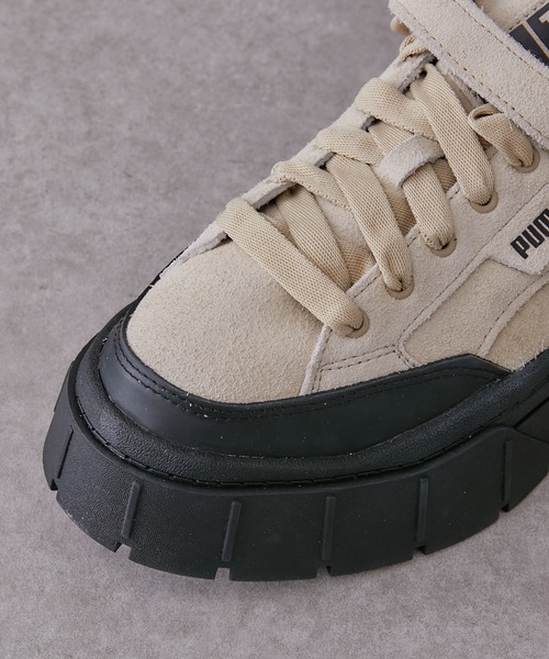 PUMA（プーマ）の「【PUMA / プーマ】 MAYZE STACK BROCKED WMNS　メイズ スタック ブロックド ウィメンズ（スニーカー・レディース・ベージュ/ブラック・23.5cm/24.5cm）」の8枚目の写真