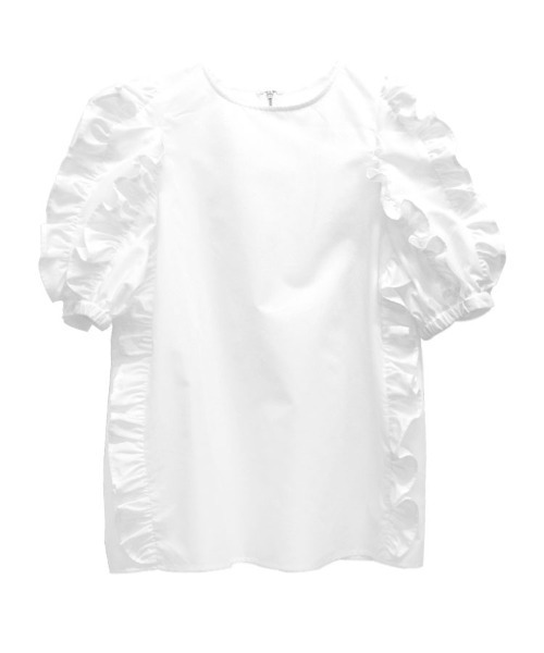 DONOBAN（ドノバン）の「ショルダーフリルブラウス（シャツ/ブラウス・レディース・ネイビー/ホワイト・F）」の22枚目の写真