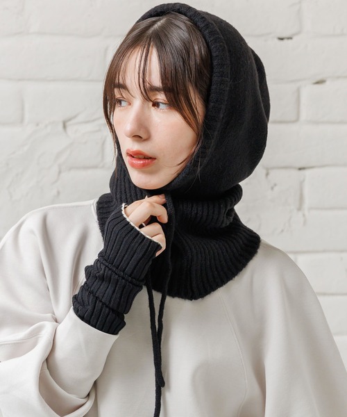 セール】バラクラバフーディ（ニットキャップ/ビーニー）｜mili an