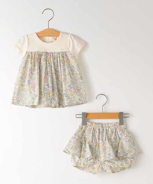 SHIPS(シップス)の「SHIPS KIDS:フラワー セット ロンパース(ロンパース・キッズ・ピンク/イエロー/ピンク系その他/イエロー系その他・70/80)」の2枚目の写真