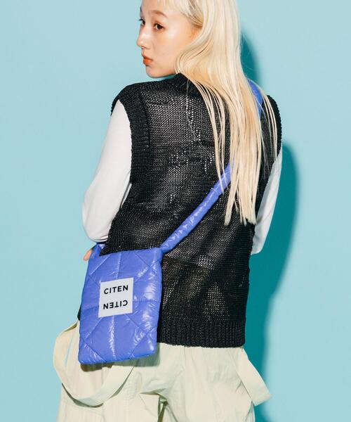 CITEN（シテン）の「＜CITEN＞パデッド mini ショルダーバッグ（ショルダーバッグ・レディース・ブラック/ピンク/ホワイト/ケリー/ロイヤルブルー・FREE）」の8枚目の写真