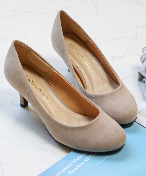 LibertyDoll(リバティードール)の「LibertyDoll/ラウンドトゥ 5.5cmピンヒールパンプス(5417/5418)(パンプス・レディース・ブルー系その他2/ブラック/パイソン/レオパード/ネイビー/グレー/レッド/ブラック系その他/ブルー系その他/シルバー/ベージュ/ホワイト/ベージュ系その他・3L/S/L/SS/LL/M)」の5枚目の写真