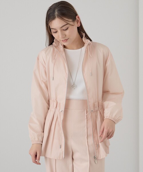 新品☆ANAYI ETIQUE製 タフタギャザーブルゾン/セオリー、23区、ロペ ANAYI（アナイ）の「ライトタフタペプラムギャザーブルゾン（ブルゾン