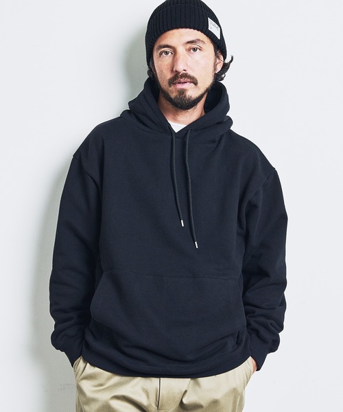 Magine（マージン）の「URAKE BASIC HOOD PARKA:裏毛 ベーシック フード パーカ 23SS（パーカー・メンズ・グレー/グレイッシュベージュ/オリーブ/ネイビー/ブラック・44/46/48）」の10枚目の写真