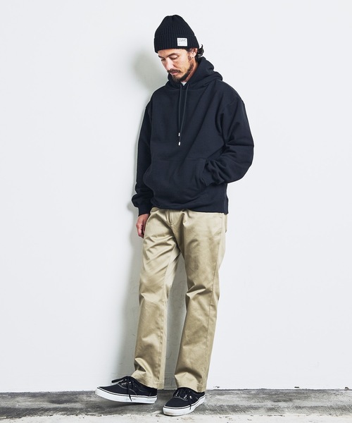 Magine（マージン）の「URAKE BASIC HOOD PARKA:裏毛 ベーシック フード パーカ 23SS（パーカー・メンズ・グレー/グレイッシュベージュ/オリーブ/ネイビー/ブラック・44/46/48）」の6枚目の写真