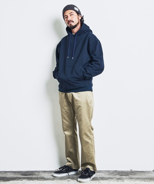 Magine（マージン）の「URAKE BASIC HOOD PARKA:裏毛 ベーシック フード パーカ 23SS（パーカー・メンズ・グレー/グレイッシュベージュ/オリーブ/ネイビー/ブラック・44/46/48）」の17枚目の写真