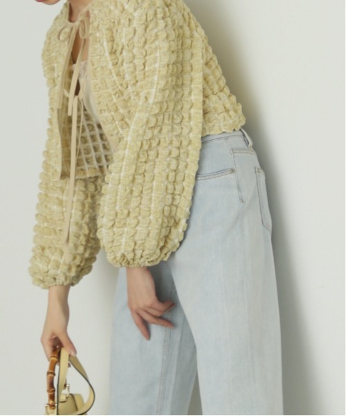 FREE'S MART（フリーズマート）の「◆前後2Wayぽこぽこ長袖ブラウス（シャツ/ブラウス・レディース・ブラック/ホワイト/イエロー系その他・FREE）」の8枚目の写真