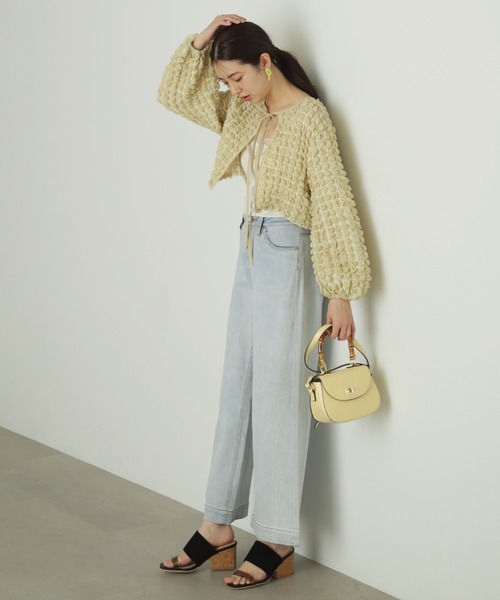 FREE'S MART（フリーズマート）の「◆前後2Wayぽこぽこ長袖ブラウス（シャツ/ブラウス・レディース・ブラック/ホワイト/イエロー系その他・FREE）」の10枚目の写真