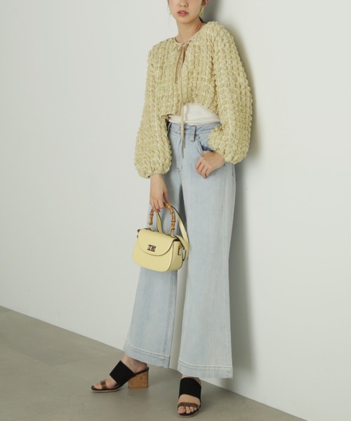 FREE'S MART（フリーズマート）の「◆前後2Wayぽこぽこ長袖ブラウス（シャツ/ブラウス・レディース・ブラック/ホワイト/イエロー系その他・FREE）」の11枚目の写真