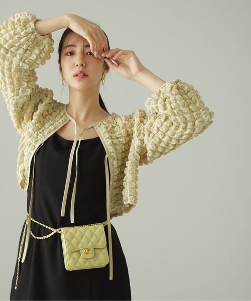 FREE'S MART（フリーズマート）の「◆前後2Wayぽこぽこ長袖ブラウス（シャツ/ブラウス・レディース・ブラック/ホワイト/イエロー系その他・FREE）」の12枚目の写真