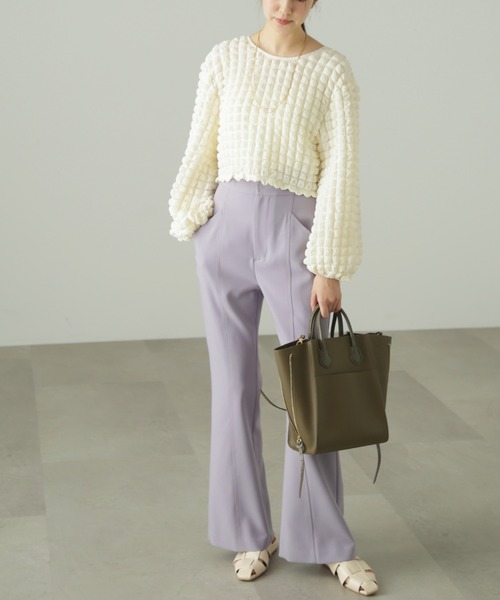 FREE'S MART（フリーズマート）の「◆前後2Wayぽこぽこ長袖ブラウス（シャツ/ブラウス・レディース・ブラック/ホワイト/イエロー系その他・FREE）」の16枚目の写真