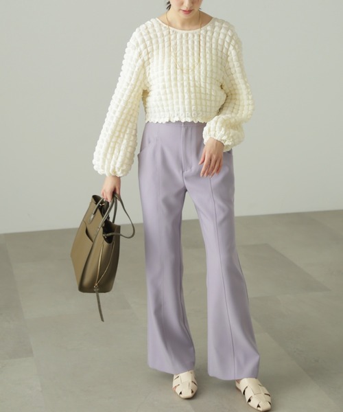 FREE'S MART（フリーズマート）の「◆前後2Wayぽこぽこ長袖ブラウス（シャツ/ブラウス・レディース・ブラック/ホワイト/イエロー系その他・FREE）」の17枚目の写真