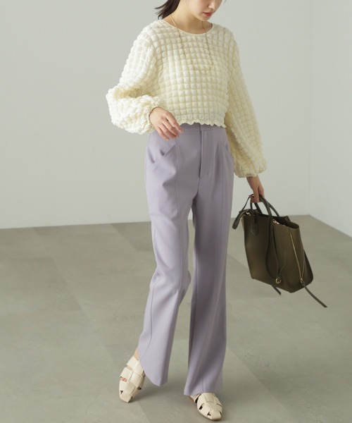 FREE'S MART（フリーズマート）の「◆前後2Wayぽこぽこ長袖ブラウス（シャツ/ブラウス・レディース・ブラック/ホワイト/イエロー系その他・FREE）」の18枚目の写真