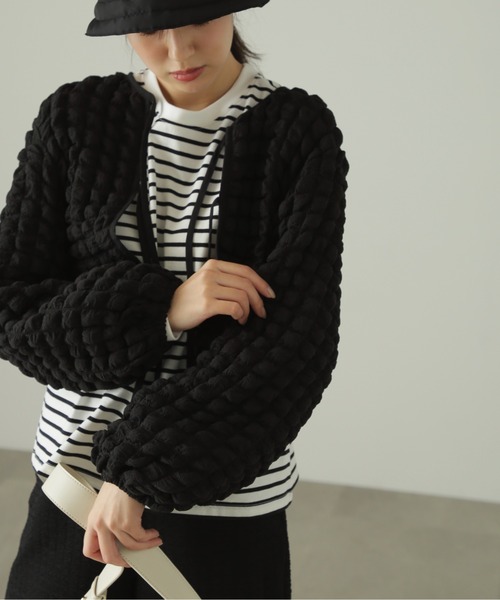 FREE'S MART（フリーズマート）の「◆前後2Wayぽこぽこ長袖ブラウス（シャツ/ブラウス・レディース・ブラック/ホワイト/イエロー系その他・FREE）」の20枚目の写真