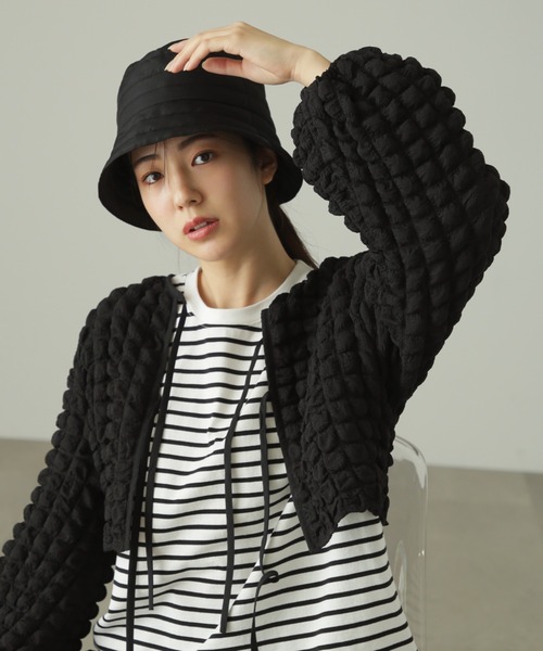 FREE'S MART（フリーズマート）の「◆前後2Wayぽこぽこ長袖ブラウス（シャツ/ブラウス・レディース・ブラック/ホワイト/イエロー系その他・FREE）」の22枚目の写真