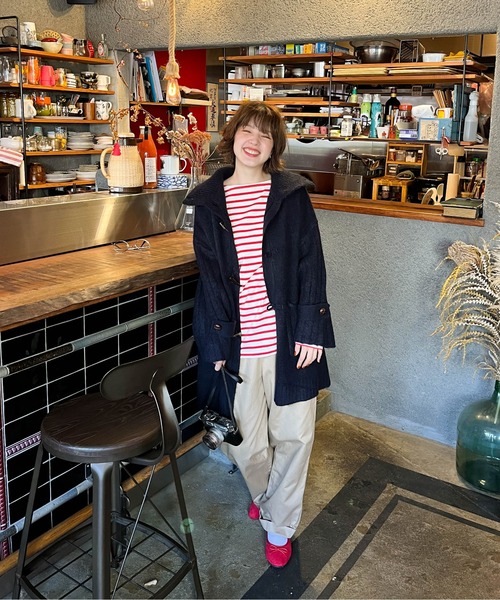 Le temps riche(ルタンリッシュ)の「ツータックワイドトラウザース<Le temps riche>(チノパンツ・レディース・ベージュ/オリーブ・M/S/L/LL)」の20枚目の写真