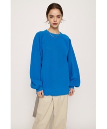 SLY | AIRY LIGHT OVERSIZE TOPS オーバーサイズ ビッグサイズ プルオーバー 洗える アンチピリング(ニット/セーター)