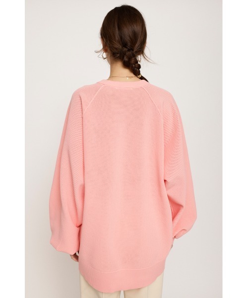 SLY(スライ)の「AIRY LIGHT OVERSIZE TOPS オーバーサイズ ビッグサイズ プルオーバー 洗える アンチピリング(ニット/セーター・レディース・ホワイト/ピンク/ブラック/ブルー・FREE)」の9枚目の写真