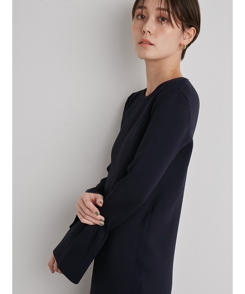 emmi（エミ）の「【emmi atelier】リブニットワンピース