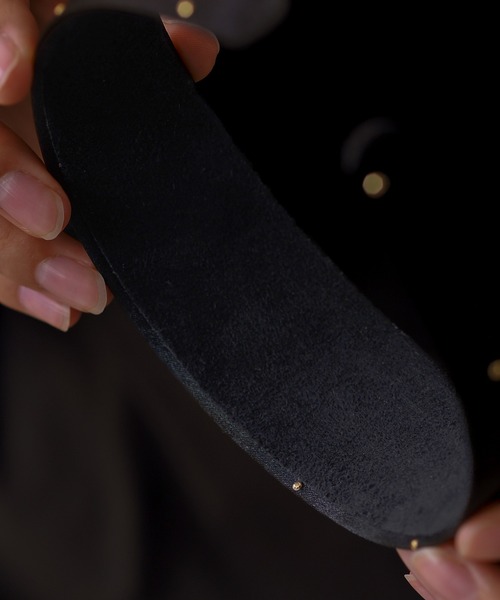 Monocoro toppi(モノコロトッピ)の「スタッズデザイン ワイドカチューシャ シンプル レトロ サテン生地(カチューシャ・レディース・ブラック/ピンク・フリー)」の15枚目の写真