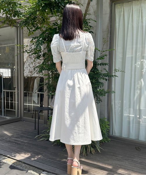 one way（ワンウェイ）の「フレアラインジャンスカ（ジャンパースカート・レディース・ブラック/ベージュ/ネイビー/ホワイト・FREE）」の9枚目の写真