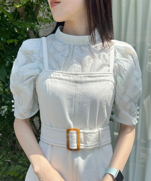 one way（ワンウェイ）の「フレアラインジャンスカ（ジャンパースカート・レディース・ブラック/ベージュ/ネイビー/ホワイト・FREE）」の10枚目の写真