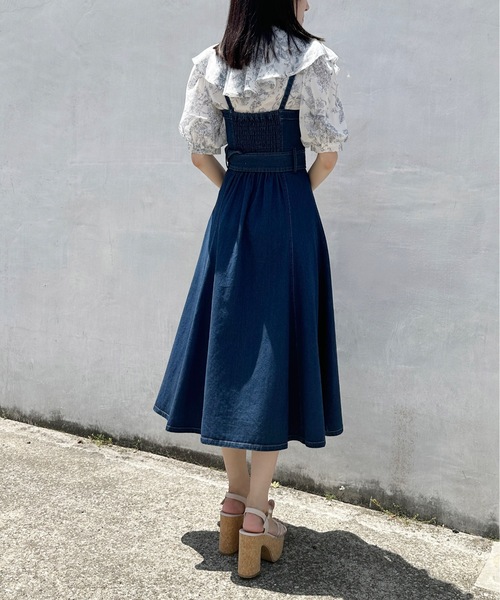 one way（ワンウェイ）の「フレアラインジャンスカ（ジャンパースカート・レディース・ブラック/ベージュ/ネイビー/ホワイト・FREE）」の19枚目の写真