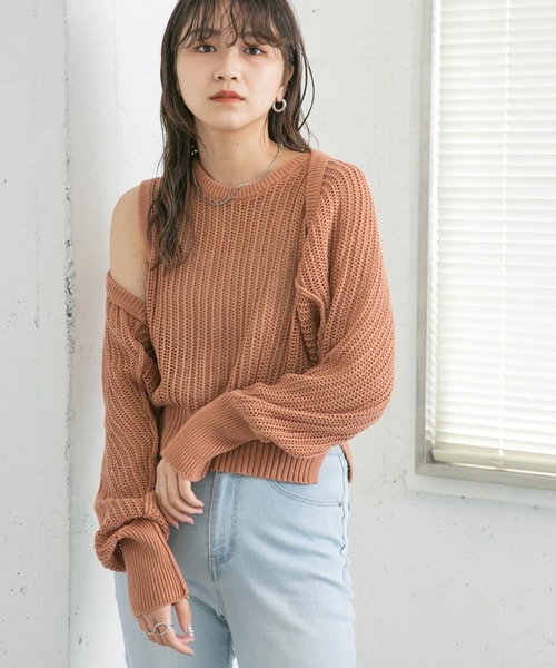 KBF(ケイビーエフ)の「メッシュスリーブSETベスト(ベスト・レディース・ネイビー/オレンジ系その他/カーキ・ONE)」の3枚目の写真