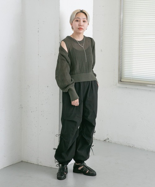 KBF(ケイビーエフ)の「メッシュスリーブSETベスト(ベスト・レディース・ネイビー/オレンジ系その他/カーキ・ONE)」の8枚目の写真