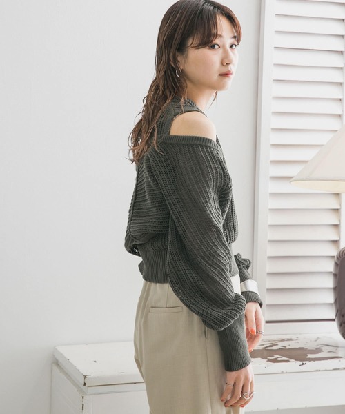 KBF(ケイビーエフ)の「メッシュスリーブSETベスト(ベスト・レディース・ネイビー/オレンジ系その他/カーキ・ONE)」の17枚目の写真