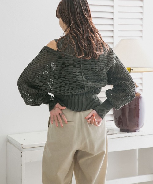 KBF(ケイビーエフ)の「メッシュスリーブSETベスト(ベスト・レディース・ネイビー/オレンジ系その他/カーキ・ONE)」の18枚目の写真