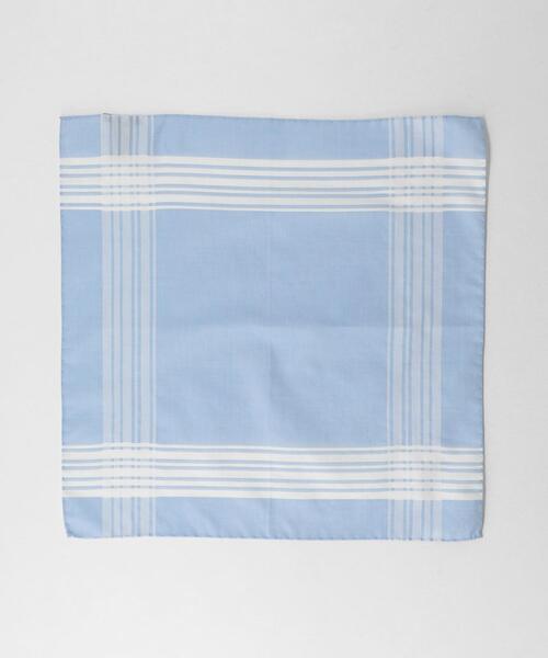 green label relaxing（グリーンレーベルリラクシング）の「＜Luigi & Sons＞コットン ジャカード ポケットチーフ（ポケットチーフ・メンズ・グレー/オフホワイト/ネイビー・FREE）」の4枚目の写真