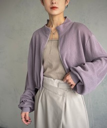 &g'aime | 【&g’aime】ショートニットブルゾン(ブルゾン)