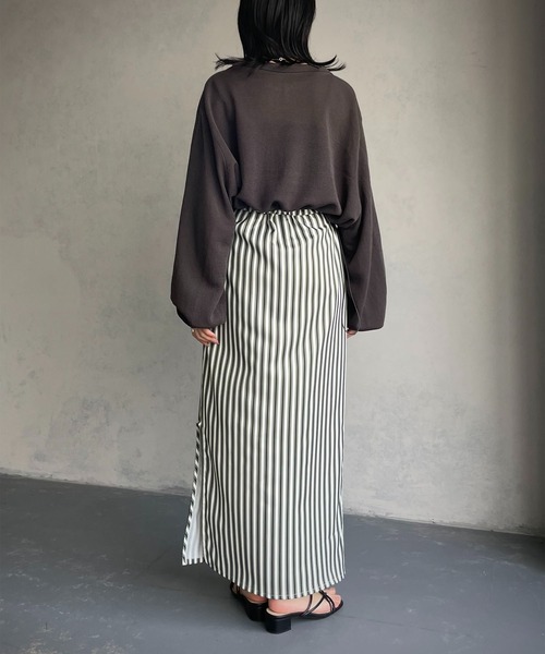 &g'aime（アンジェム）の「【&g’aime】ショートニットブルゾン（ブルゾン・レディース・アイボリー/チャコール/パープル・FREE）」の13枚目の写真