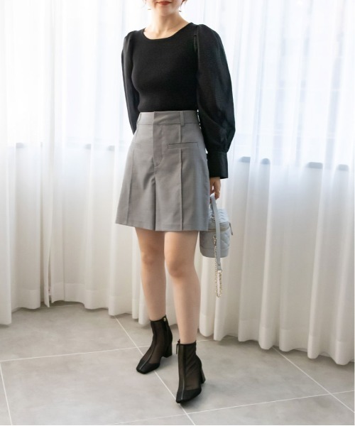 RANDA（ランダ）の「センタータックショートパンツ（その他パンツ・レディース・ベージュ/ネイビー/グレー・0/1）」の12枚目の写真