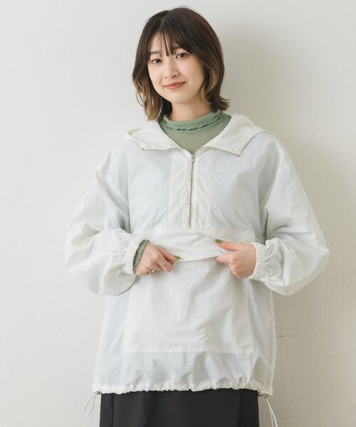 RETRO GIRL（レトロガール）の「アノラックパーカーBZ（その他アウター・レディース・ブルー/ブラック/オフホワイト/ラベンダー・FREE）」の2枚目の写真