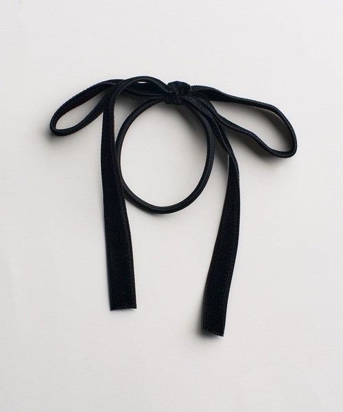 VATSURICA（バツリカ）の「【全色再入荷】〈VATSURICA〉バツリカ / ベロア リボンヘアゴム2（ヘアゴム・レディース・ブラック/ブラウン/ベージュ/グレー/グリーン・FREE）」の12枚目の写真