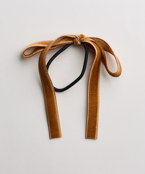 VATSURICA（バツリカ）の「【全色再入荷】〈VATSURICA〉バツリカ / ベロア リボンヘアゴム2（ヘアゴム・レディース・ブラック/ブラウン/ベージュ/グレー/グリーン・FREE）」の13枚目の写真