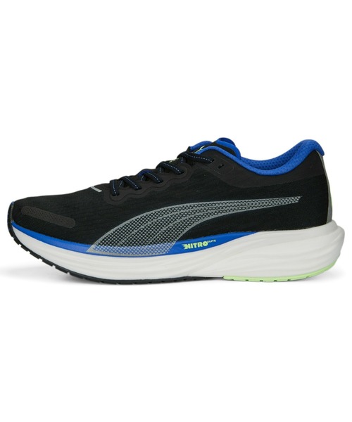 PUMA(プーマ)の「PUMA プーマ メンズ ディヴィエイト ニトロ 2 ランニングシューズ(スニーカー・メンズ・グリーン/オレンジ/ブルー系その他・27.5cm/27.0cm/25.5cm/26.5cm/28.0cm/25.0cm/28.5cm/29.0cm/26.0cm)」の1枚目の写真