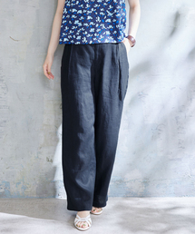 IENA（イエナ）の「フレンチリネンセミワイドパンツ（スラックス・レディース）」