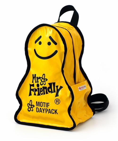 ROOTOTE（ルートート）の「ルートート/ミスター・フレンドリー.モチーフエナメルデイパック（バックパック/リュック・レディース・ネイビー/イエロー/オレンジ・FREE）」の3枚目の写真