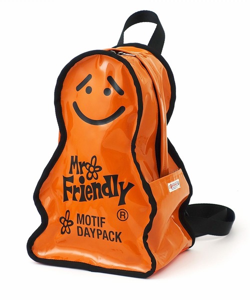 ROOTOTE（ルートート）の「ルートート/ミスター・フレンドリー.モチーフエナメルデイパック（バックパック/リュック・レディース・ネイビー/イエロー/オレンジ・FREE）」の4枚目の写真