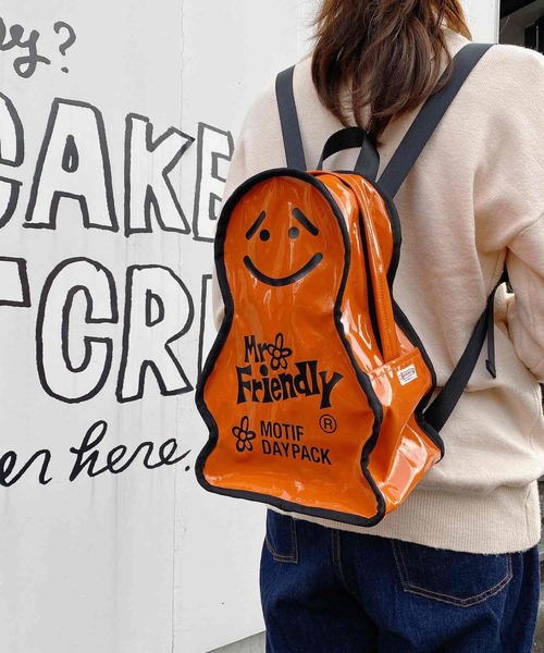 ROOTOTE（ルートート）の「ルートート/ミスター・フレンドリー.モチーフエナメルデイパック（バックパック/リュック・レディース・ネイビー/イエロー/オレンジ・FREE）」の11枚目の写真