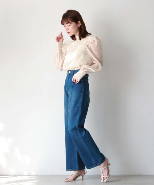 archives（アルシーヴ）の「センターシームデニムパンツ（デニムパンツ・レディース・ブルー/サックスブルー・SMALL/MEDIUM）」の18枚目の写真