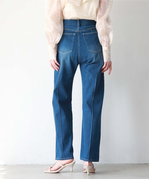 archives（アルシーヴ）の「センターシームデニムパンツ（デニムパンツ・レディース・ブルー/サックスブルー・SMALL/MEDIUM）」の19枚目の写真