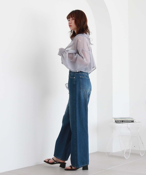 archives（アルシーヴ）の「センターシームデニムパンツ（デニムパンツ・レディース・ブルー/サックスブルー・SMALL/MEDIUM）」の15枚目の写真