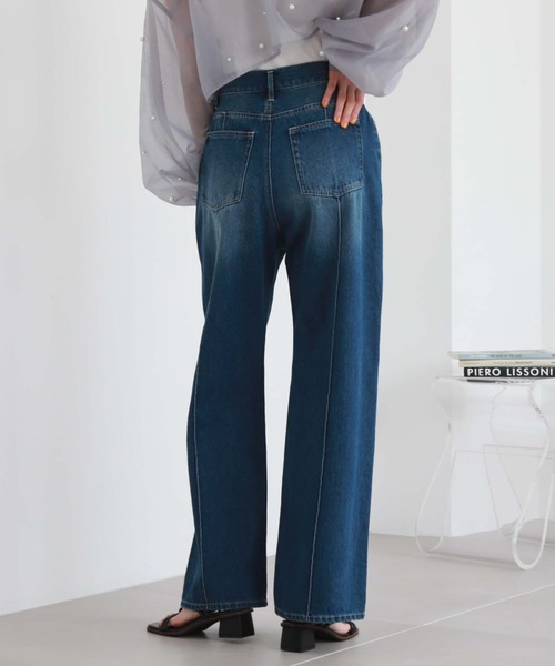 archives（アルシーヴ）の「センターシームデニムパンツ（デニムパンツ・レディース・ブルー/サックスブルー・SMALL/MEDIUM）」の13枚目の写真